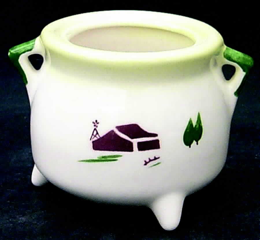 Harvest (Yellow Trim) Sugar Bowl No Lid by Brock-1