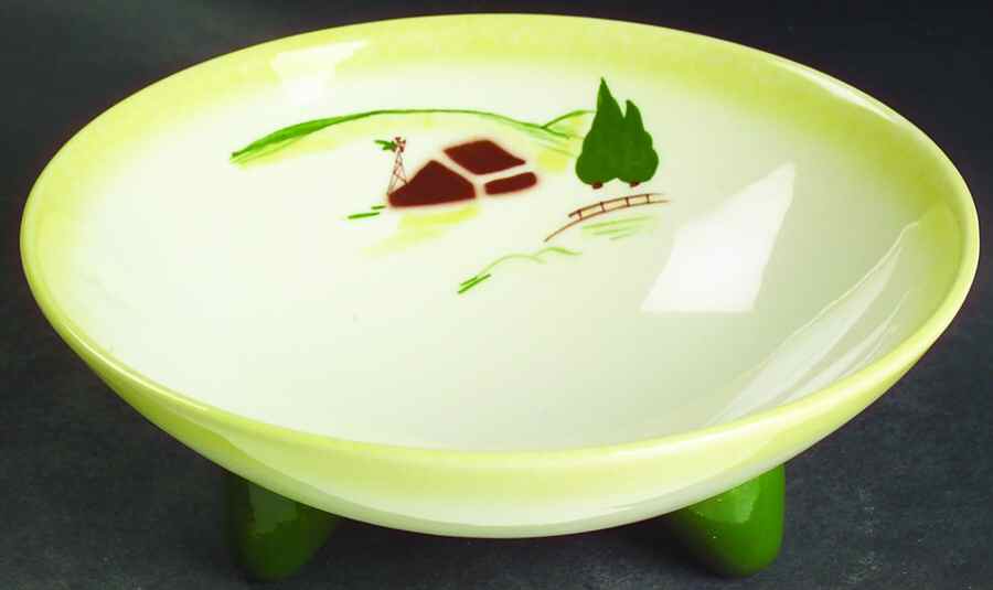 Harvest (Yellow Trim) 6" Round Vegetable Bowl by Brock-1