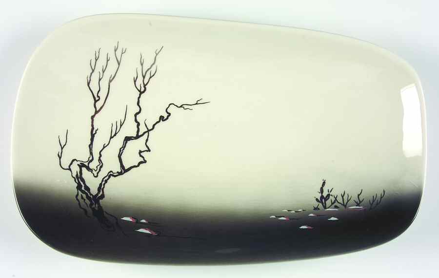 Manzanita 13" Oval Serving Platter by Brock-1