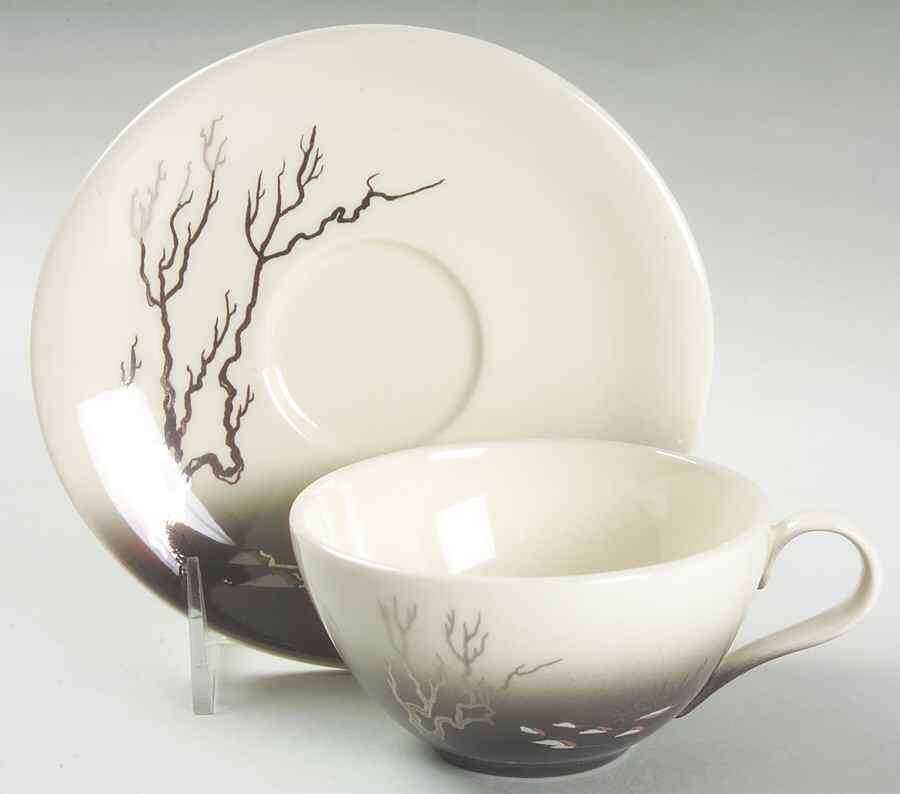 Manzanita Flat Cup & Saucer Set by Brock-1