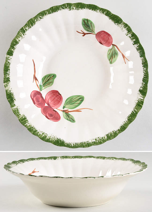 Apple Tart 9" Round Vegetable Bowl by Blue Ridge Southern Pottery-1