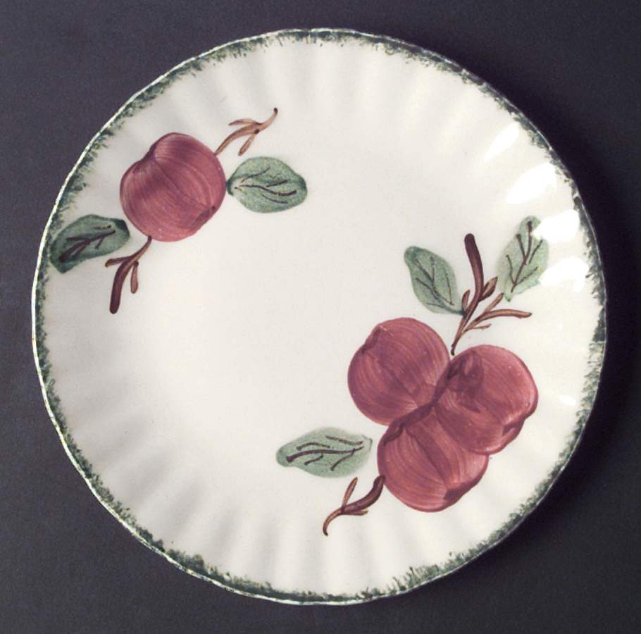 Apple Tart Salad Plate by Blue Ridge Southern Pottery-1