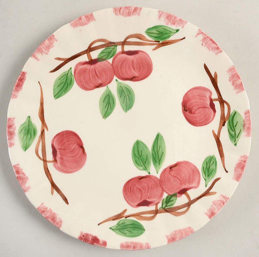 Autumn Apple Salad Plate by Blue Ridge Southern Pottery-1