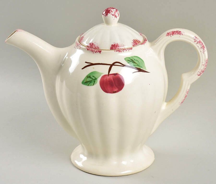 Autumn Apple Coffee Pot & Lid by Blue Ridge Southern Pottery-1