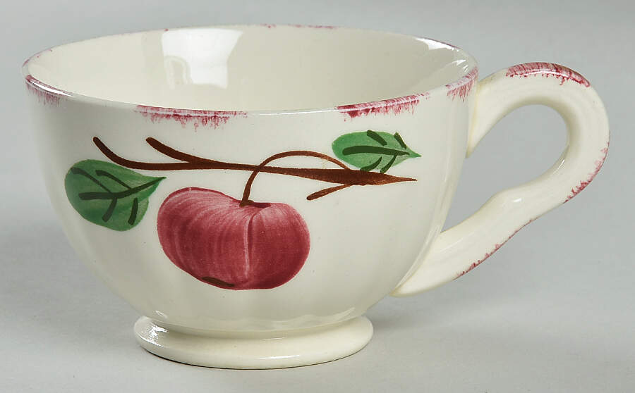 Autumn Apple Footed Cup by Blue Ridge Southern Pottery-1