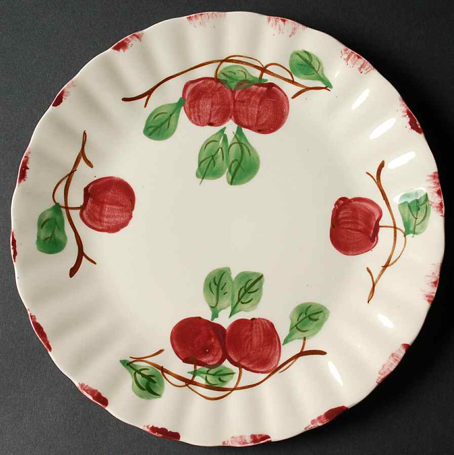 Autumn Apple Luncheon Plate by Blue Ridge Southern Pottery-1