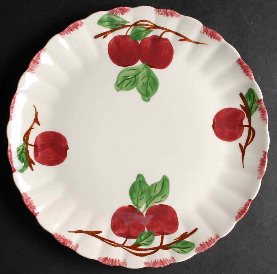 Autumn Apple 11" Chop Plate (Round Platter) by Blue Ridge Southern Pottery-1