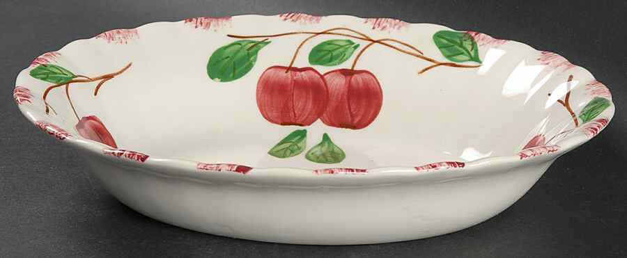 Autumn Apple 9" Oval Vegetable Bowl by Blue Ridge Southern Pottery-1
