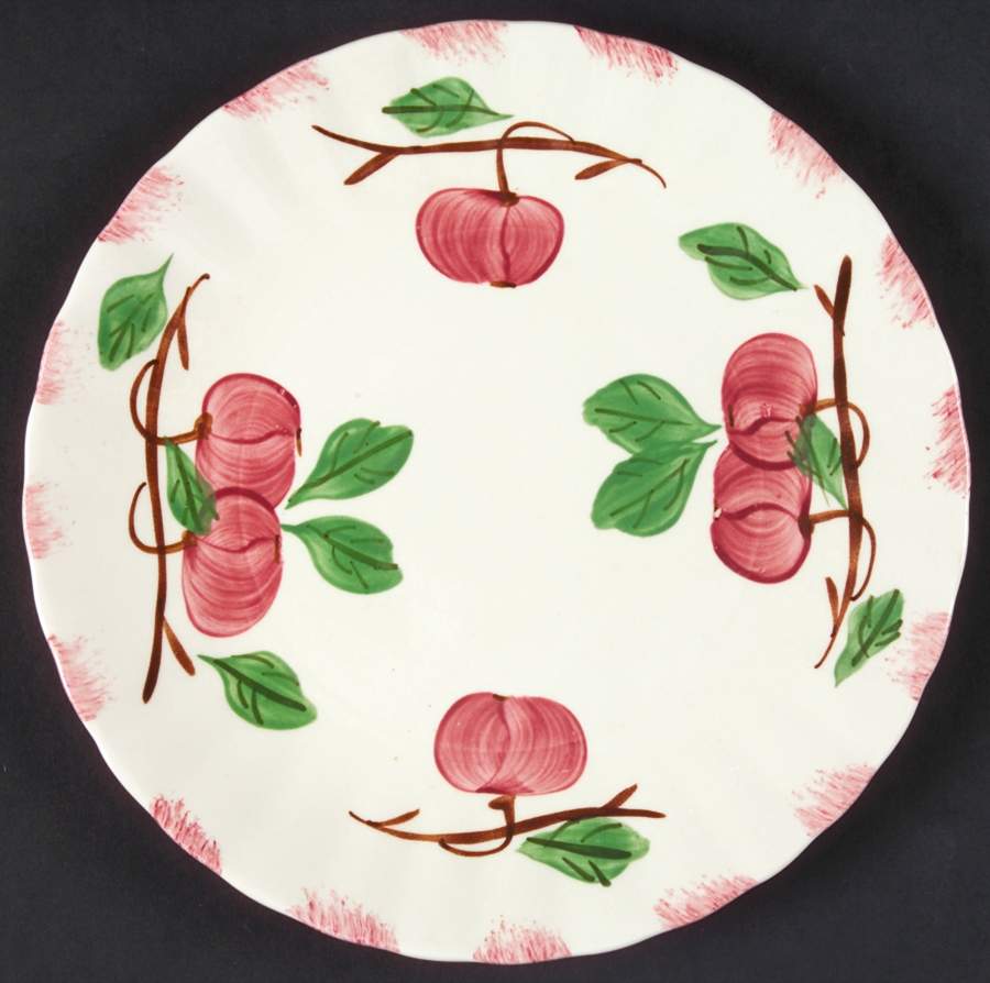 Autumn Apple Salad Plate by Blue Ridge Southern Pottery-1