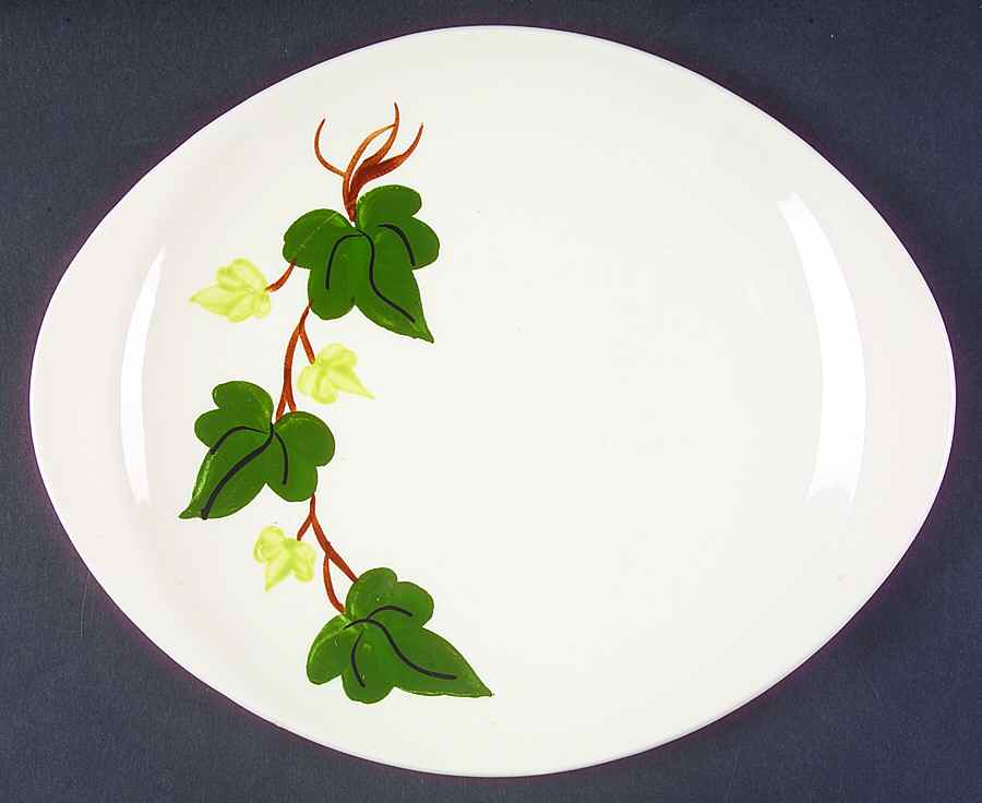 Baltic Ivy 11" Oval Serving Platter by Blue Ridge Southern Pottery-1