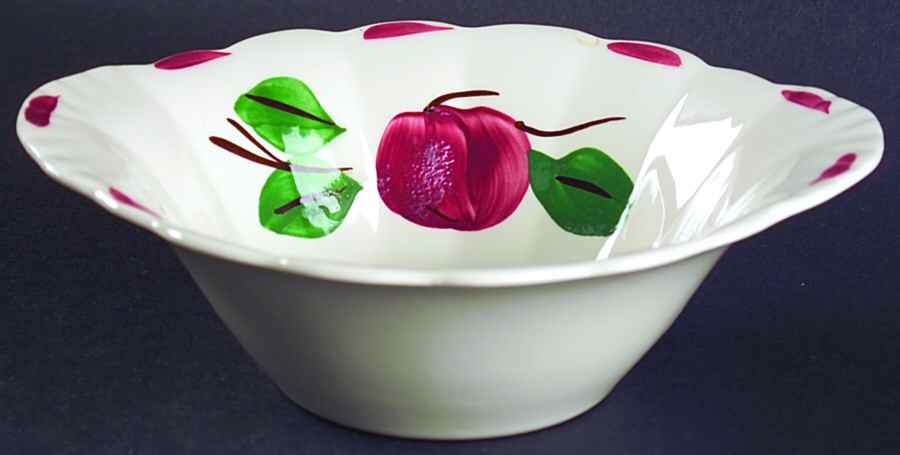 Beaded Apple Lugged Cereal Bowl by Blue Ridge Southern Pottery-1