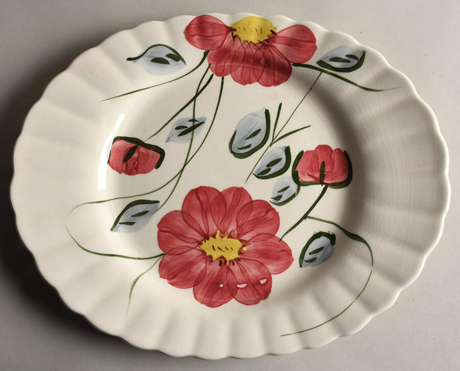 Becky 14" Oval Serving Platter by Blue Ridge Southern Pottery-1
