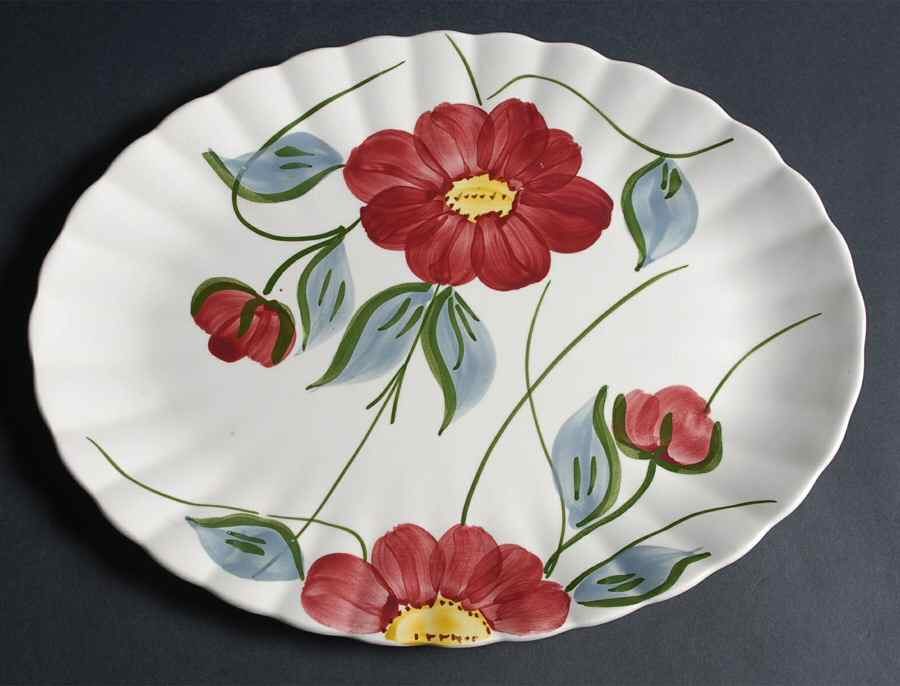 Becky 13" Oval Serving Platter by Blue Ridge Southern Pottery-1