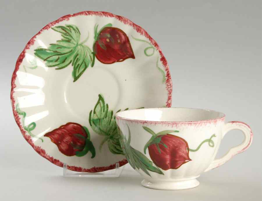 Berryville Footed Cup & Saucer Set by Blue Ridge Southern Pottery-1