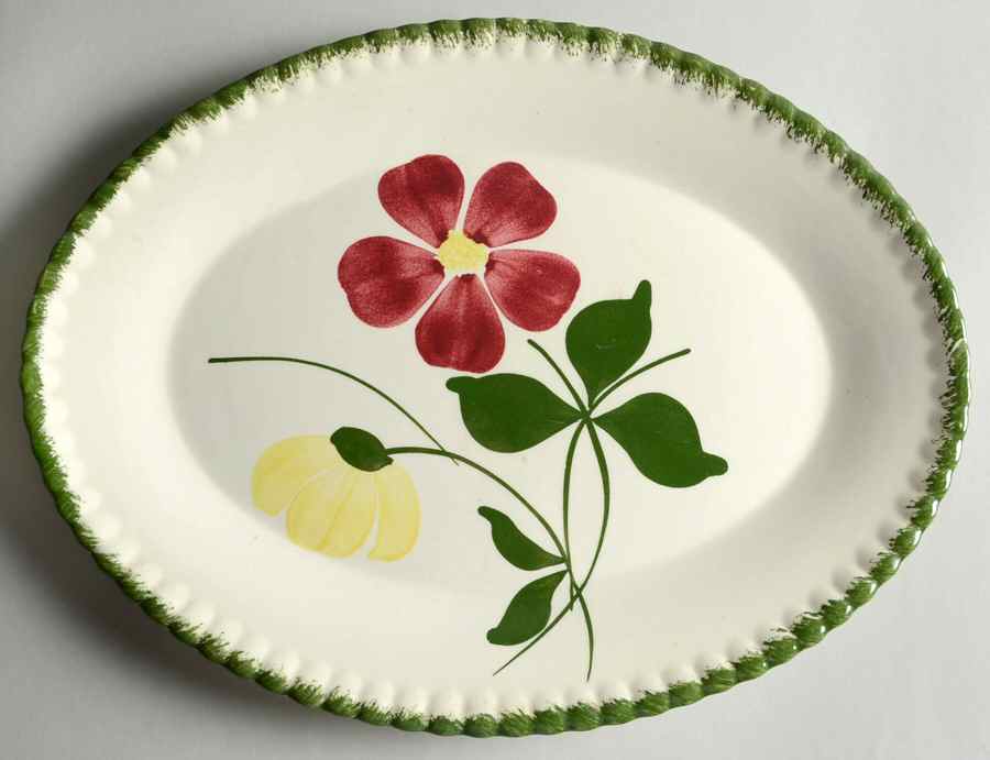 Betty 13" Oval Serving Platter by Blue Ridge Southern Pottery-1