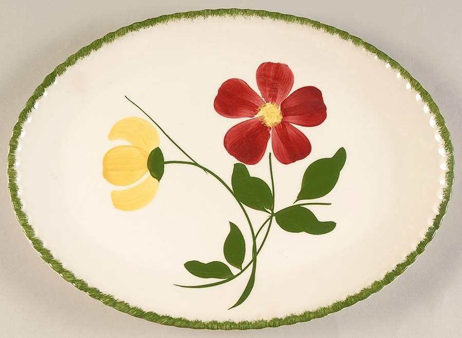 Betty 11" Oval Serving Platter by Blue Ridge Southern Pottery-1