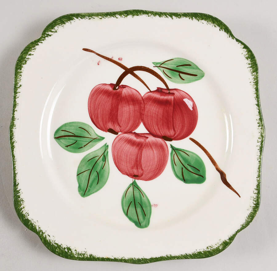 Big Apple Square Salad Plate by Blue Ridge Southern Pottery-1