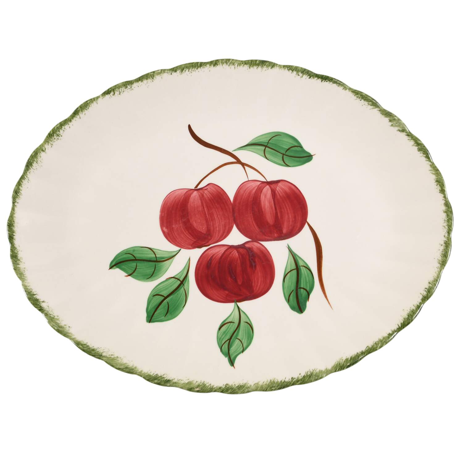 Big Apple 13" Oval Serving Platter by Blue Ridge Southern Pottery-1