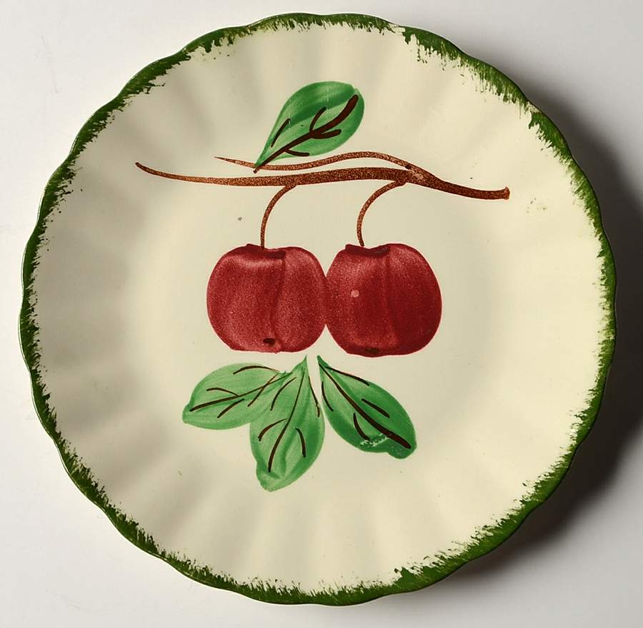 Big Apple Dessert/Pie Plate by Blue Ridge Southern Pottery-1