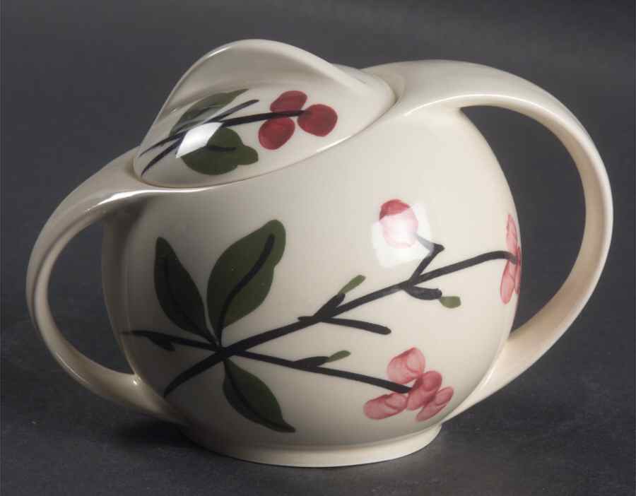 Bittersweet Sugar Bowl & Lid by Blue Ridge Southern Pottery-1