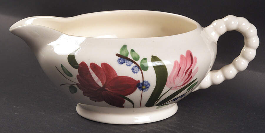 Bluebell Bouquet Gravy Boat by Blue Ridge Southern Pottery-1