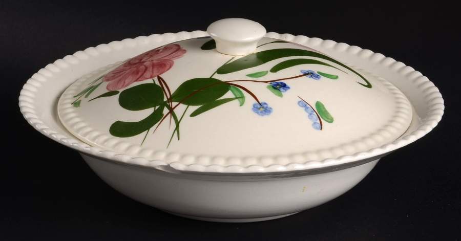 Bluebell Bouquet Round Covered Vegetable by Blue Ridge Southern Pottery-1
