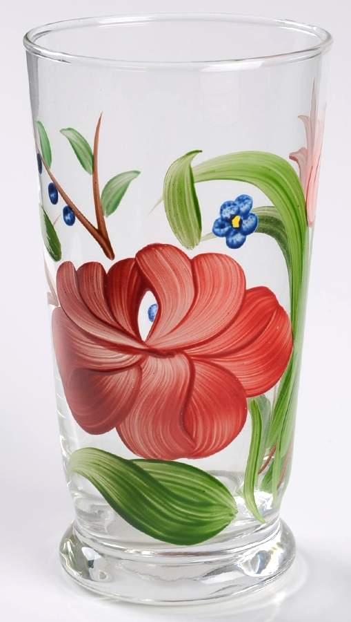 Bluebell Bouquet 10 Oz Glassware Tumbler by Blue Ridge Southern Pottery-1