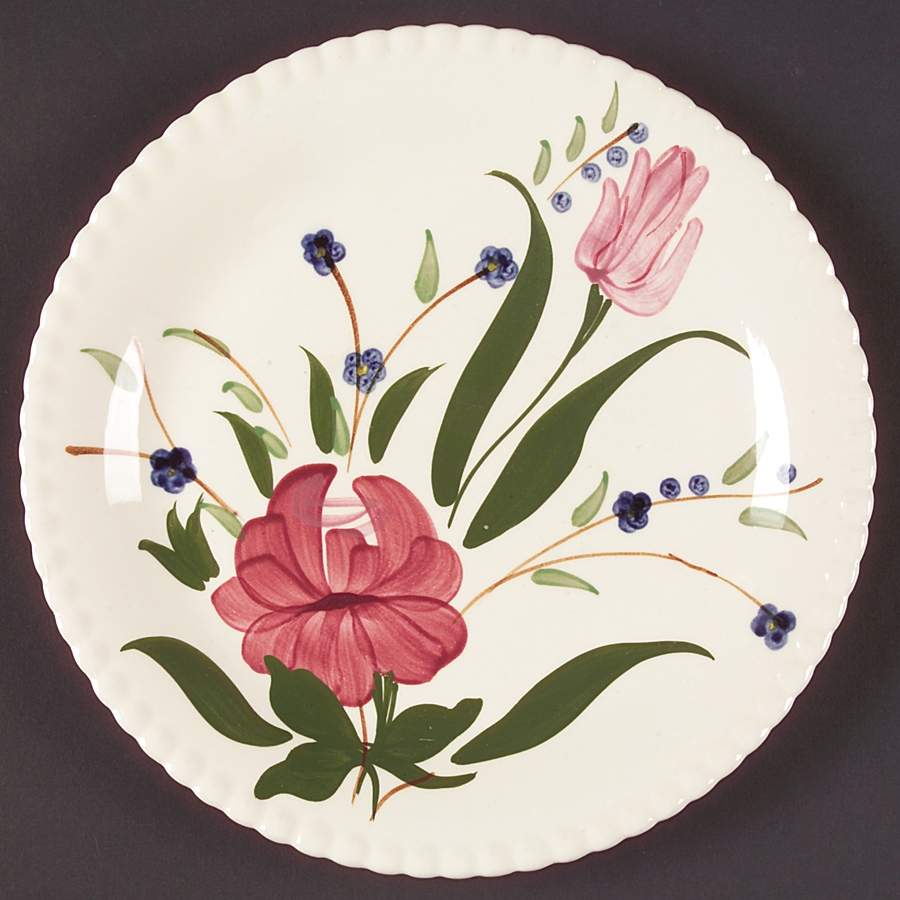 Bluebell Bouquet Salad Plate by Blue Ridge Southern Pottery-1