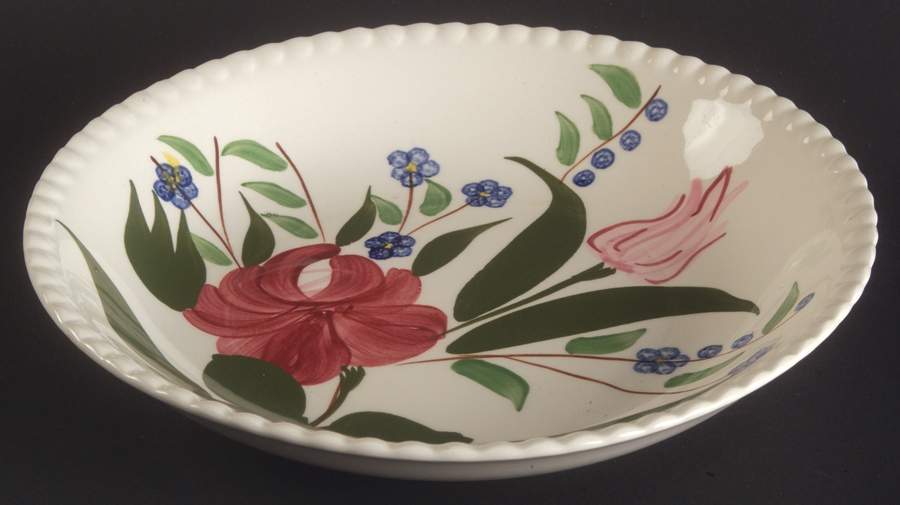 Bluebell Bouquet Coupe Soup Bowl by Blue Ridge Southern Pottery-1