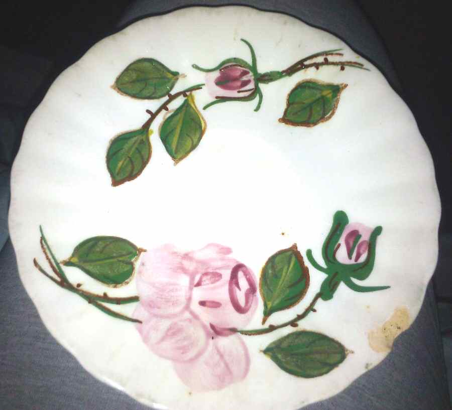 Blue Ridge Rose Saucer by Blue Ridge Southern Pottery-1