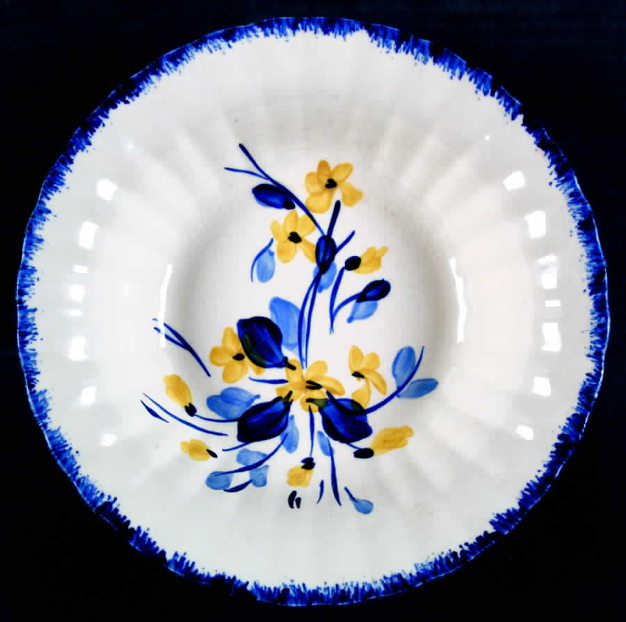 Blue Tango 9" Round Vegetable Bowl by Blue Ridge Southern Pottery-1