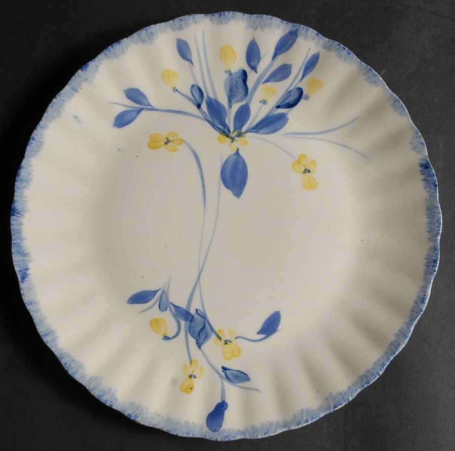 Blue Tango Luncheon Plate by Blue Ridge Southern Pottery-1