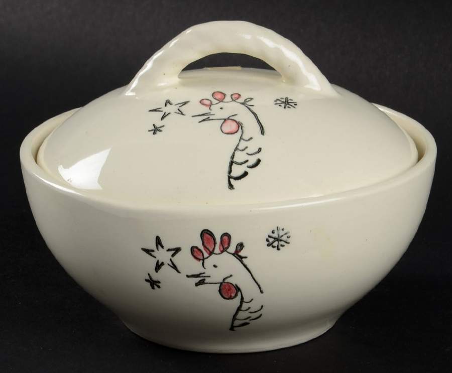 BRP12 Sugar Bowl & Lid by Blue Ridge Southern Pottery-1