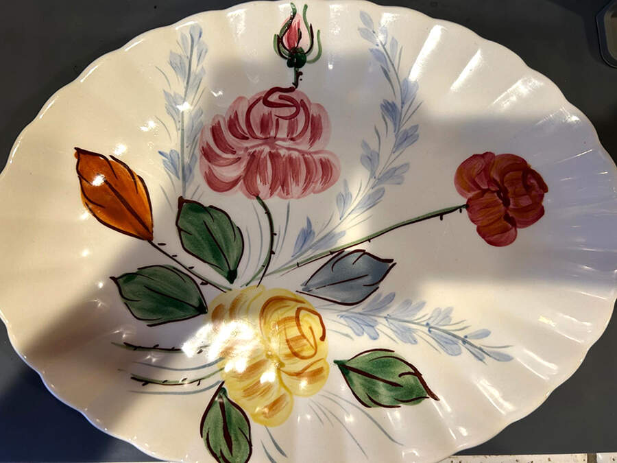 BRP6 13" Oval Serving Platter by Blue Ridge Southern Pottery-1