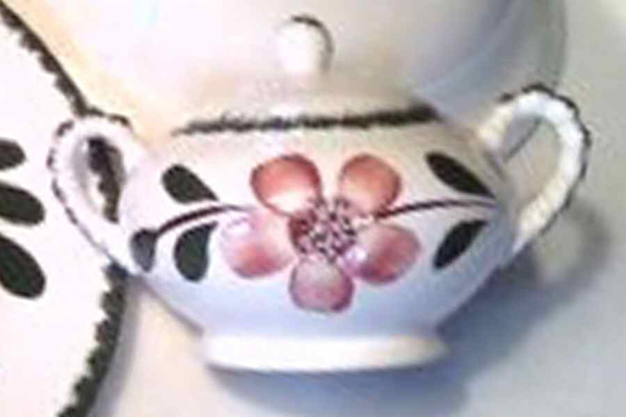 Brunswick Sugar Bowl & Lid by Blue Ridge Southern Pottery-1