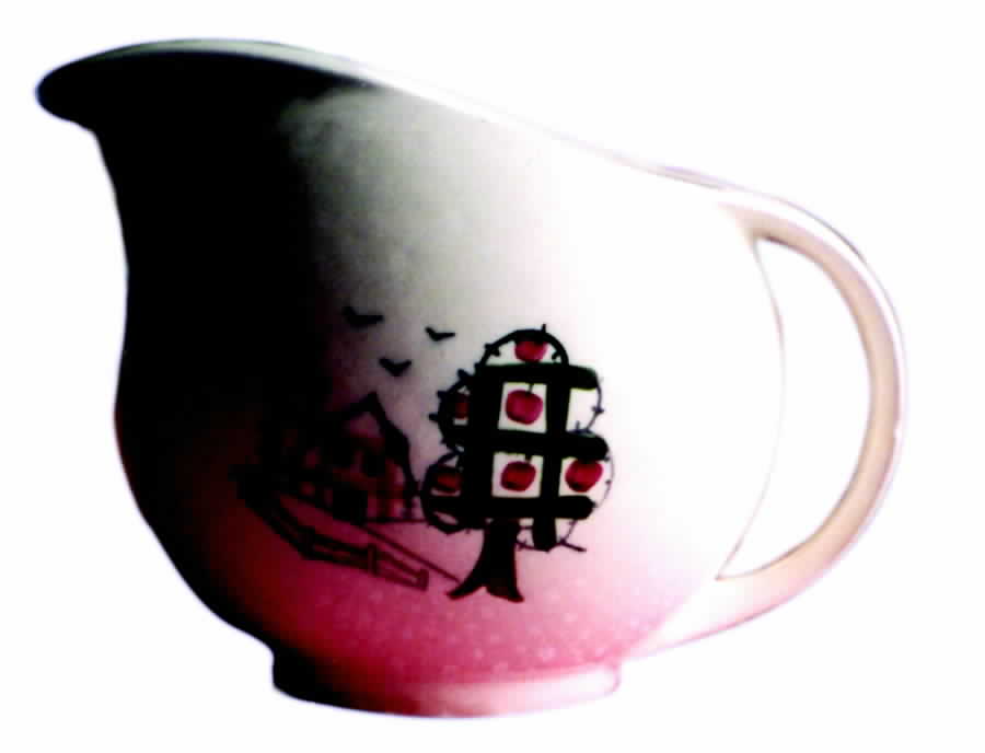 Calico Farm Creamer by Blue Ridge Southern Pottery-1