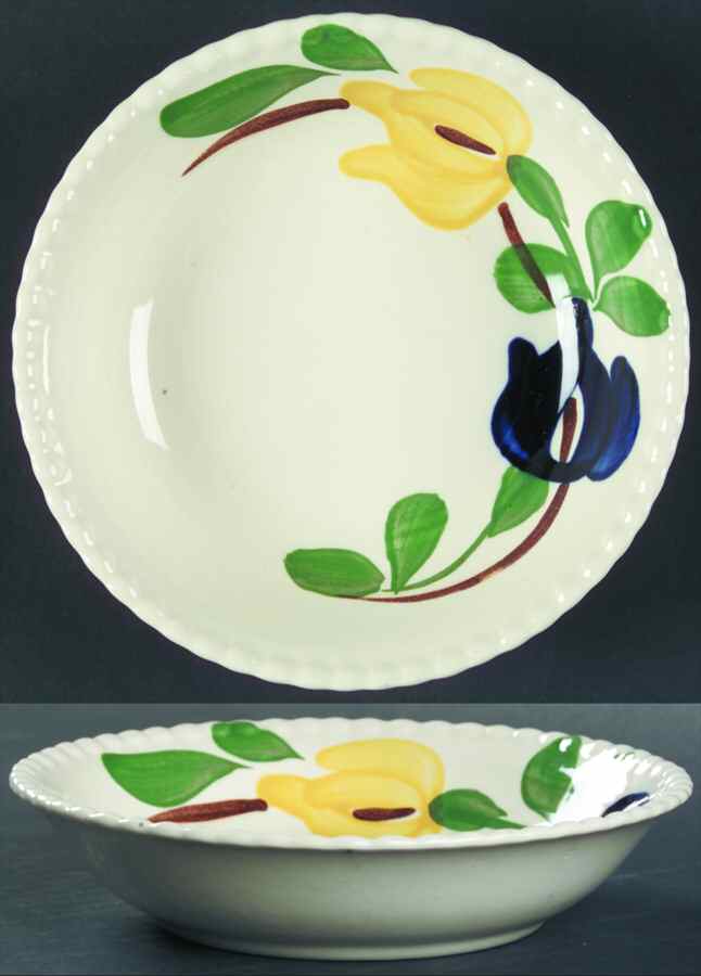 Carnival Fruit/Dessert (Sauce) Bowl by Blue Ridge Southern Pottery-1