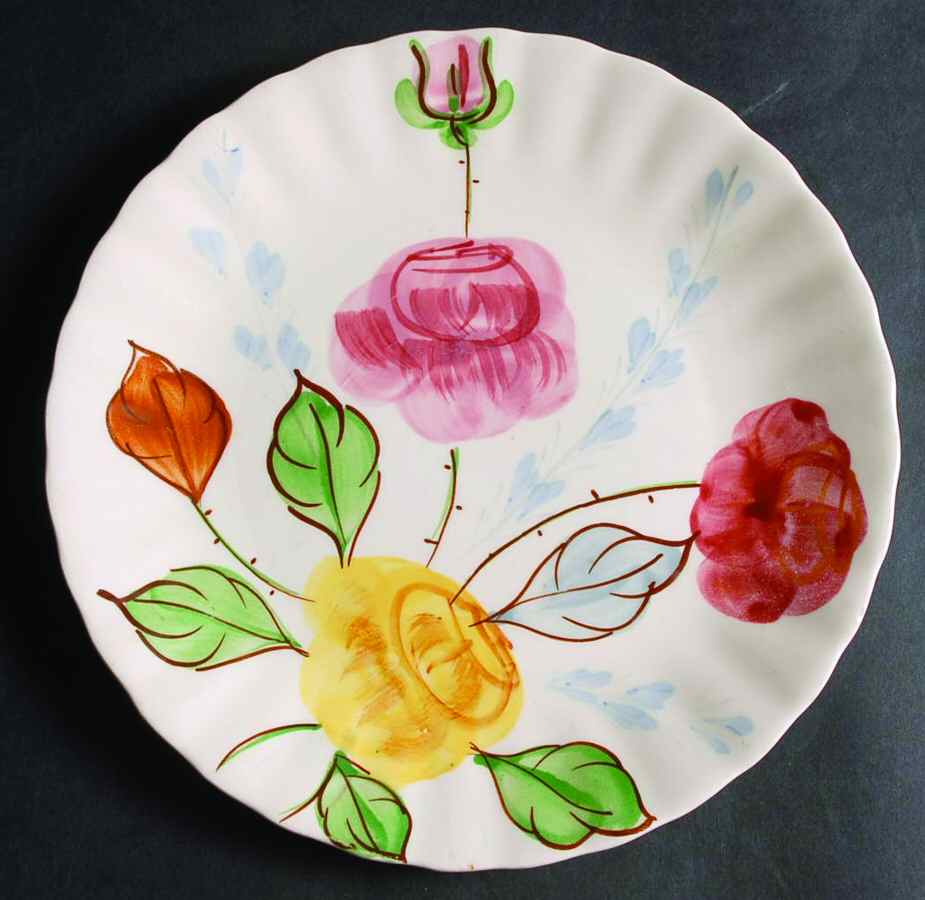 Carol's Roses Salad Plate by Blue Ridge Southern Pottery-1
