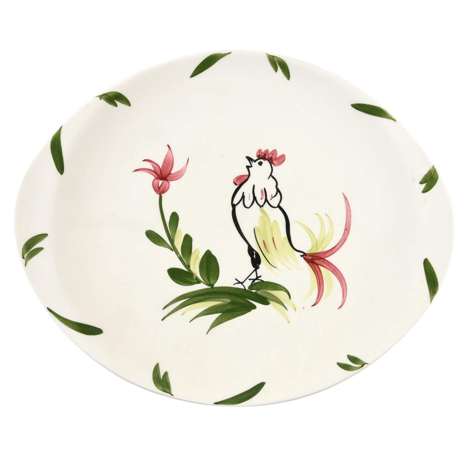 Chanticleer 11" Oval Serving Platter by Blue Ridge Southern Pottery-1
