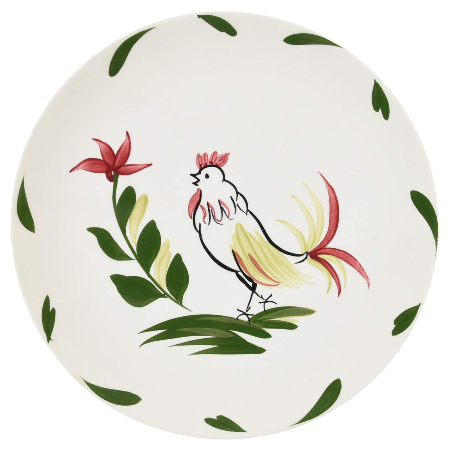 Chanticleer Luncheon Plate by Blue Ridge Southern Pottery-1