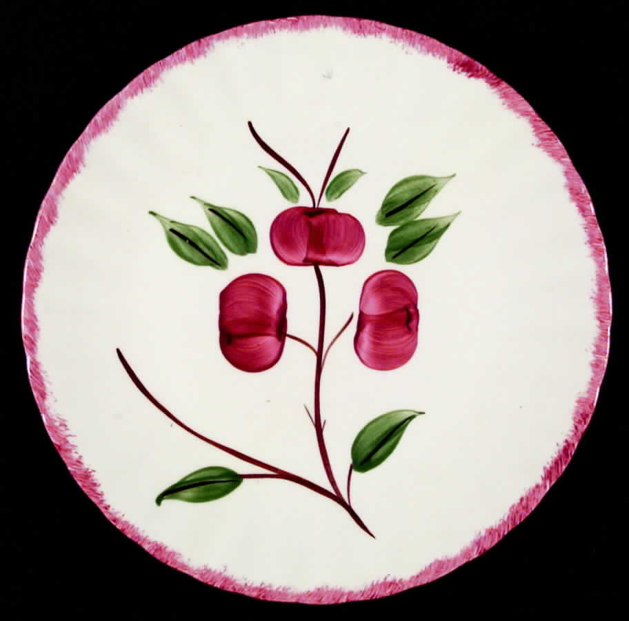 Cherry Bounce Luncheon Plate by Blue Ridge Southern Pottery-1