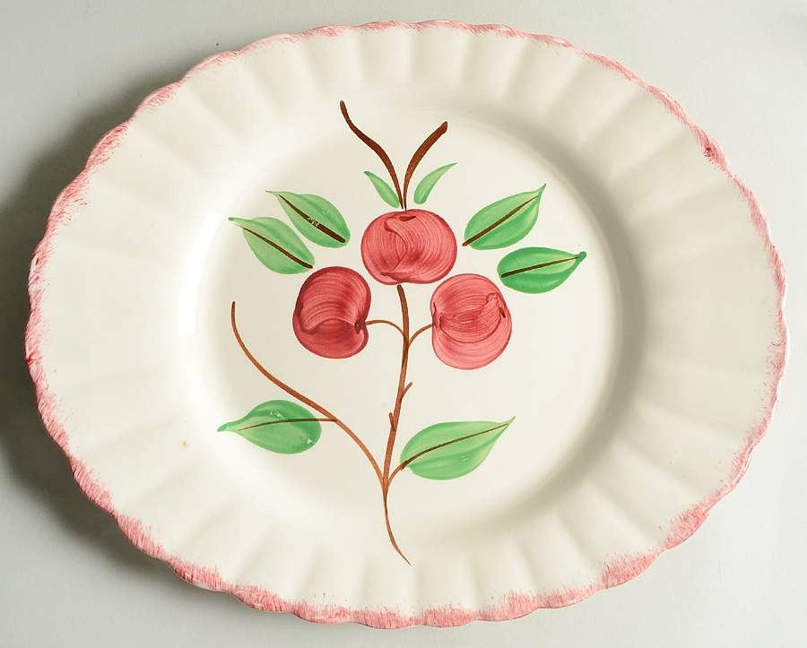 Cherry Bounce 14" Oval Serving Platter by Blue Ridge Southern Pottery-1