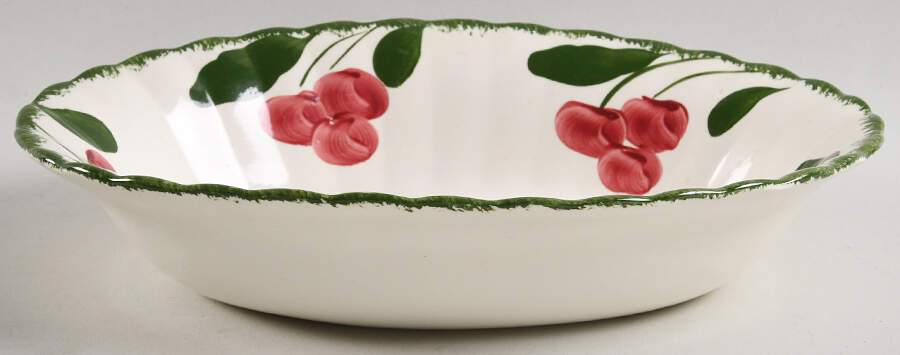 Cherry Coke 9" Oval Vegetable Bowl by Blue Ridge Southern Pottery-1