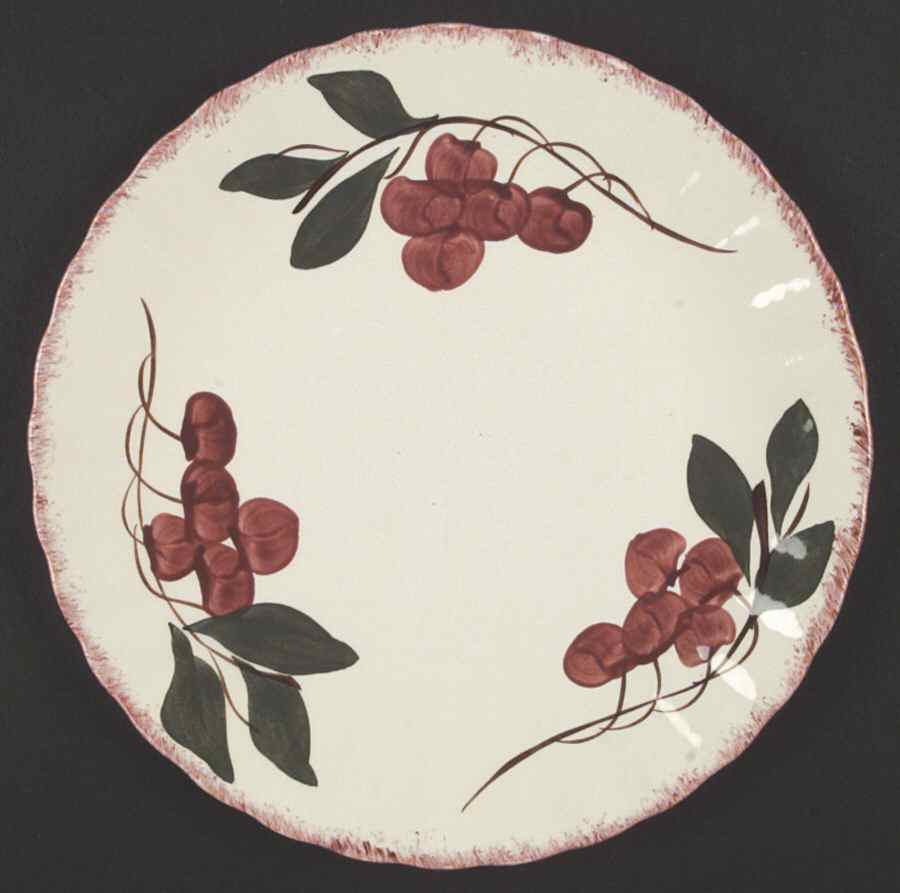 Cherry Cobbler Dinner Plate by Blue Ridge Southern Pottery-1