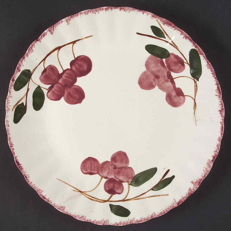 Cherry Cobbler Luncheon Plate by Blue Ridge Southern Pottery-1