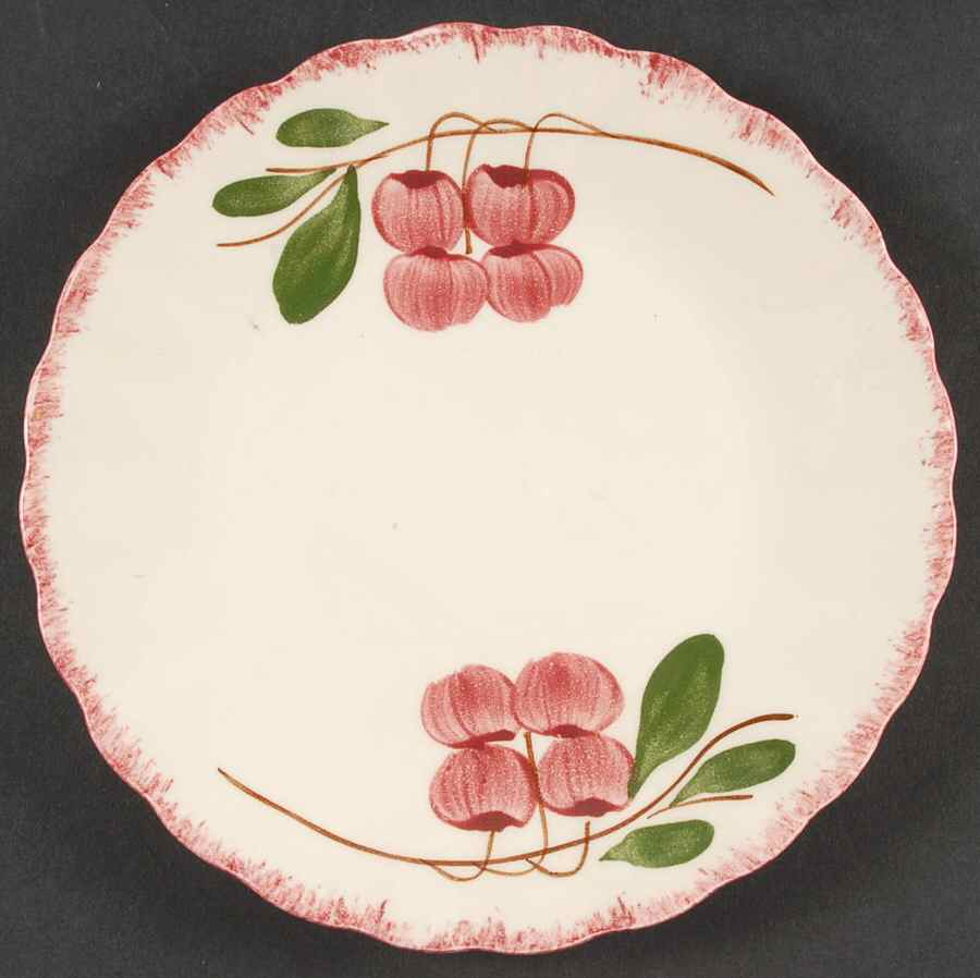 Cherry Cobbler Dessert/Pie Plate by Blue Ridge Southern Pottery-1