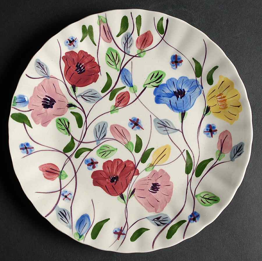 Chintz Luncheon Plate by Blue Ridge Southern Pottery-1