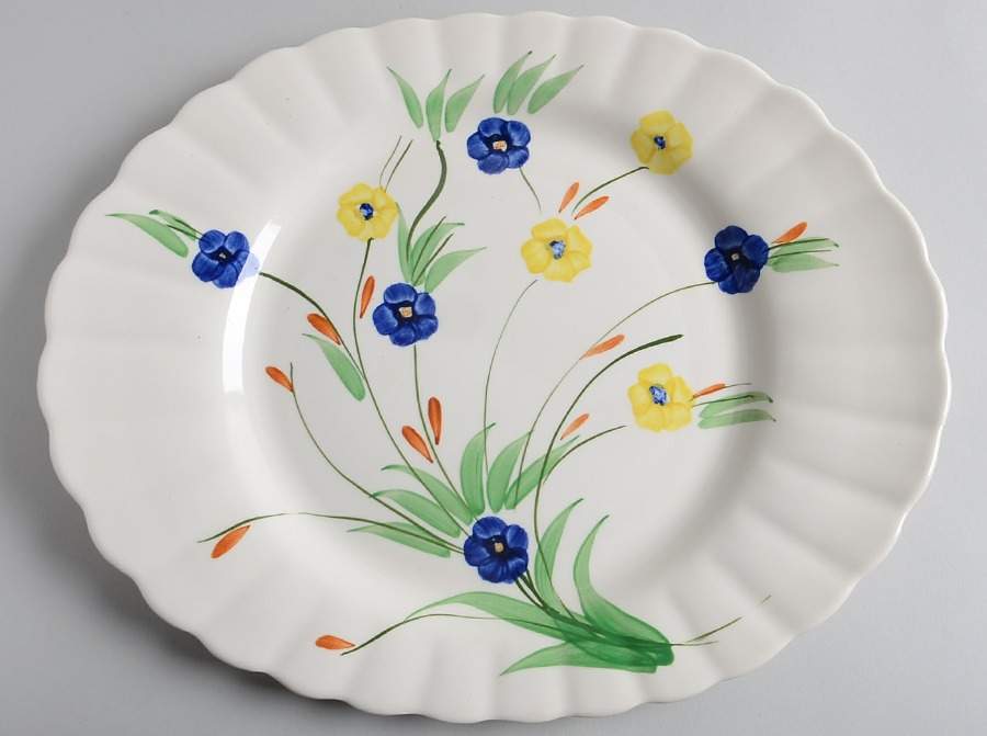 Chickory 14" Oval Serving Platter by Blue Ridge Southern Pottery-1