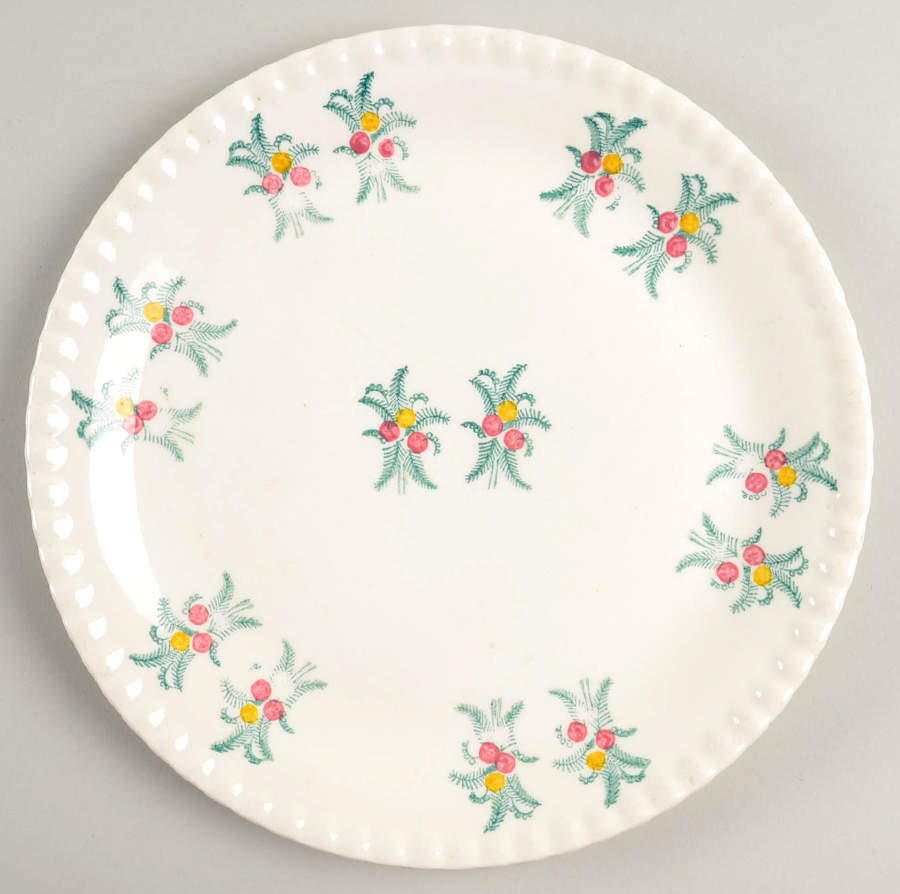 Christmas Ornament Dinner Plate by Blue Ridge Southern Pottery-1