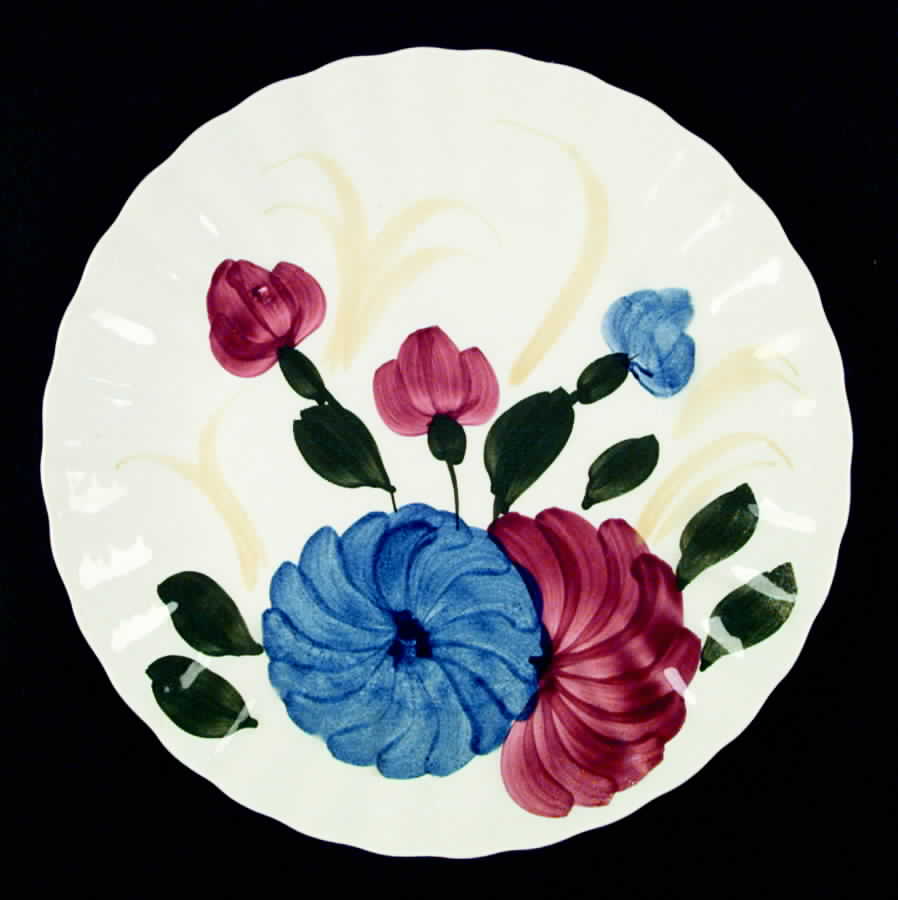 Chrysanthemum Dinner Plate by Blue Ridge Southern Pottery-1